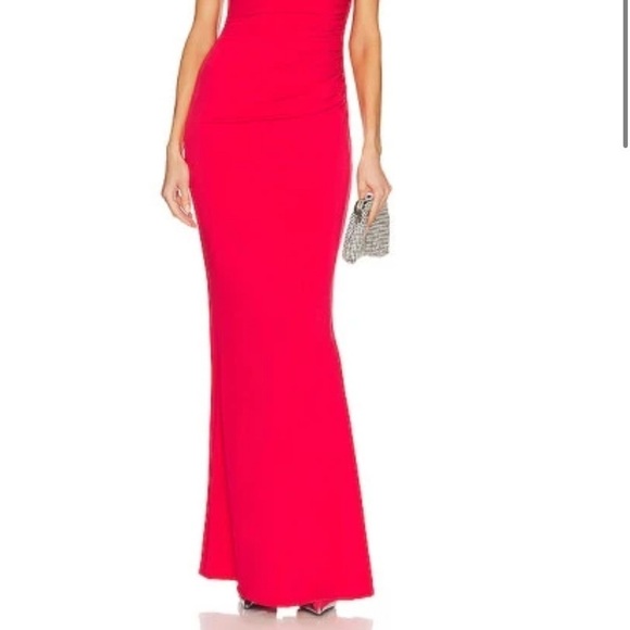 Katie May X Revolve Lolita Sequins Gown Maxi Dress in Cherry.Size S - Picture 4 of 15